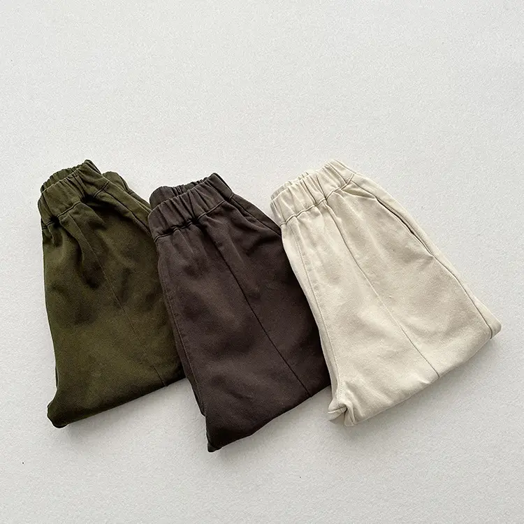 Green Radish Stamped Casual Pants for Boys Girls Spring Autumn — feature 13