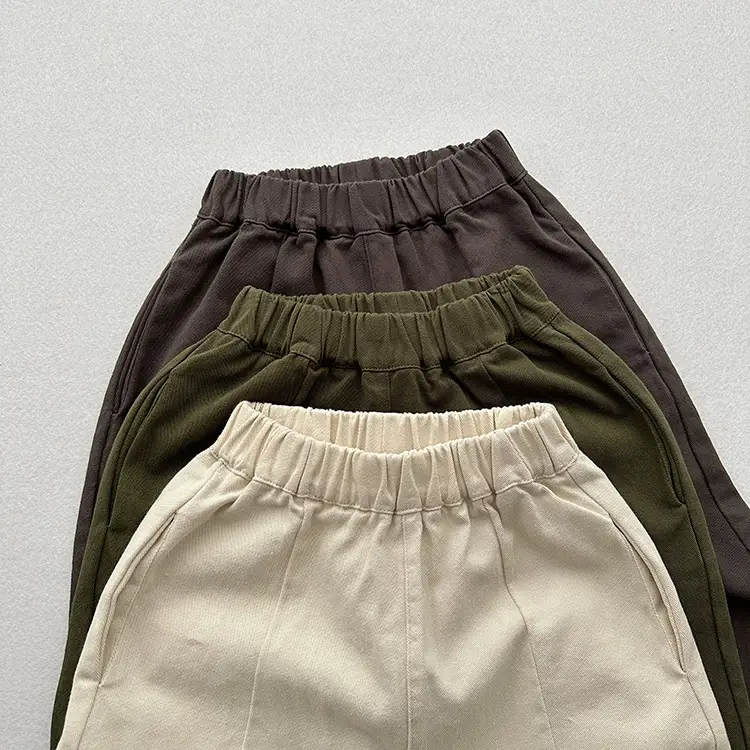 Green Radish Stamped Casual Pants for Boys Girls Spring Autumn — feature 14