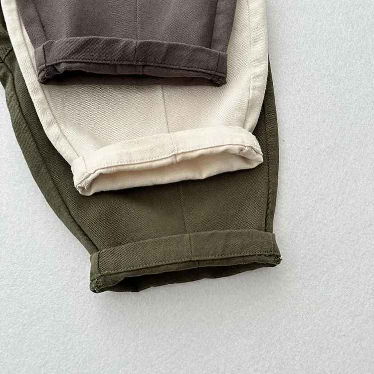 Green Radish Stamped Casual Pants for Boys Girls Spring Autumn — feature 15
