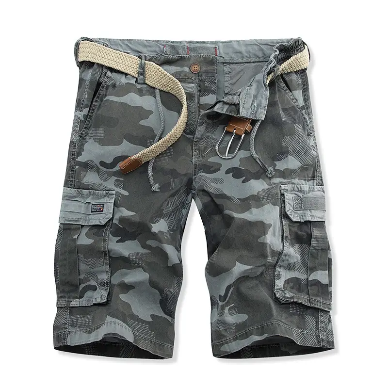 Men's Camo Multi-Pocket Casual Shorts