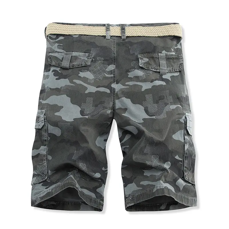 Men's Camo Multi-Pocket Casual Shorts