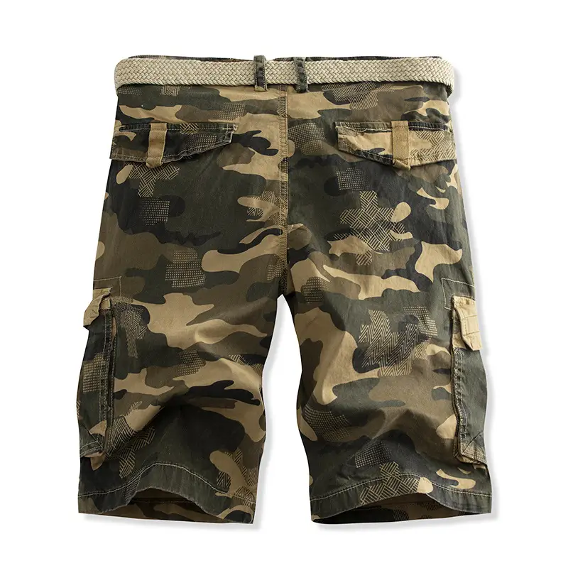 Men's Camo Multi-Pocket Casual Shorts