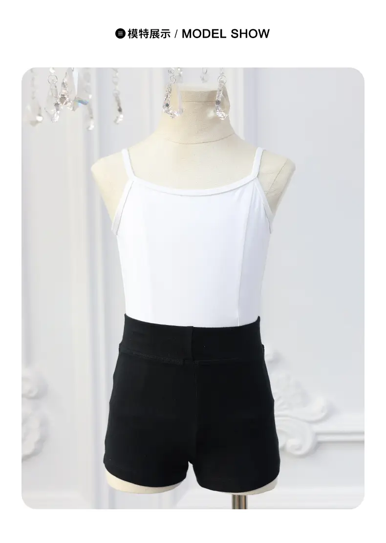 Children's Black Three-Point Dance Shorts Summer Ballet Practice Boxers — feature 7