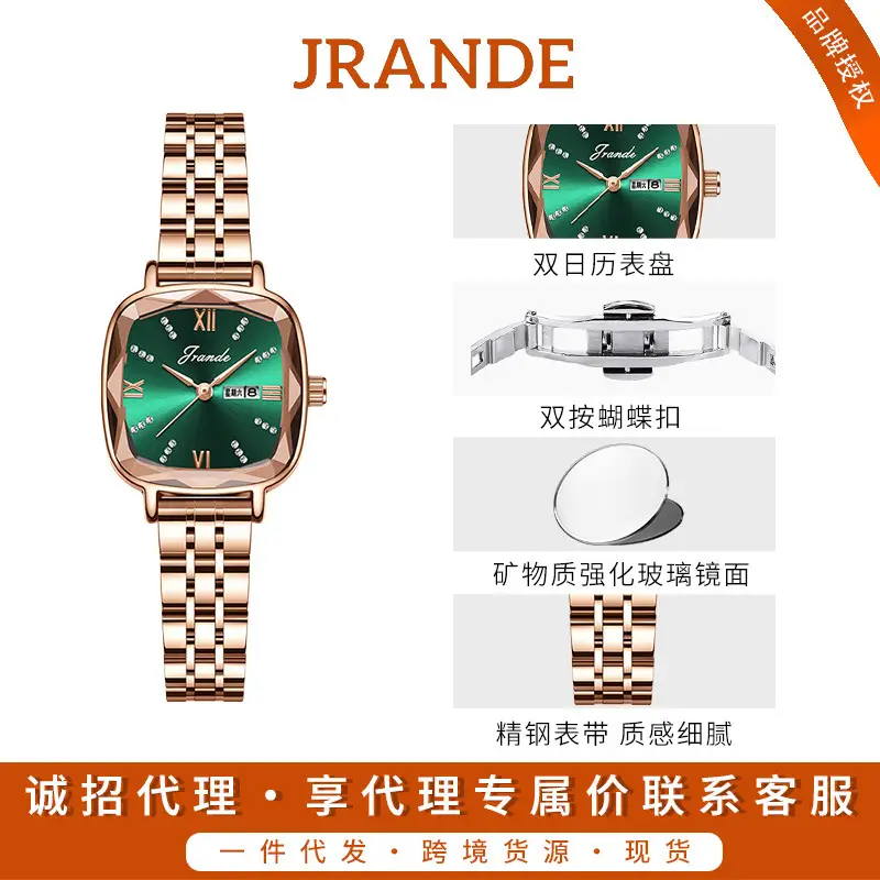 Rose Gold Women's Quartz Watch with Steel Band - Image 4