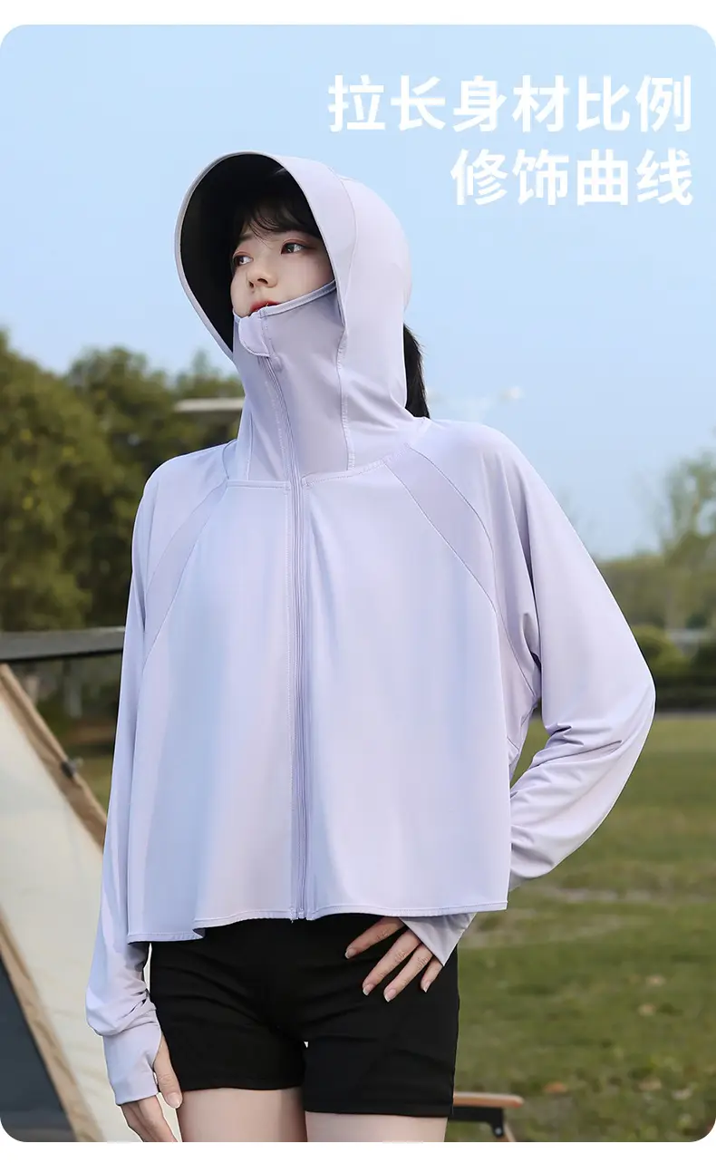Women Sun Protection Jacket with Brim & Ice Silk — feature 20