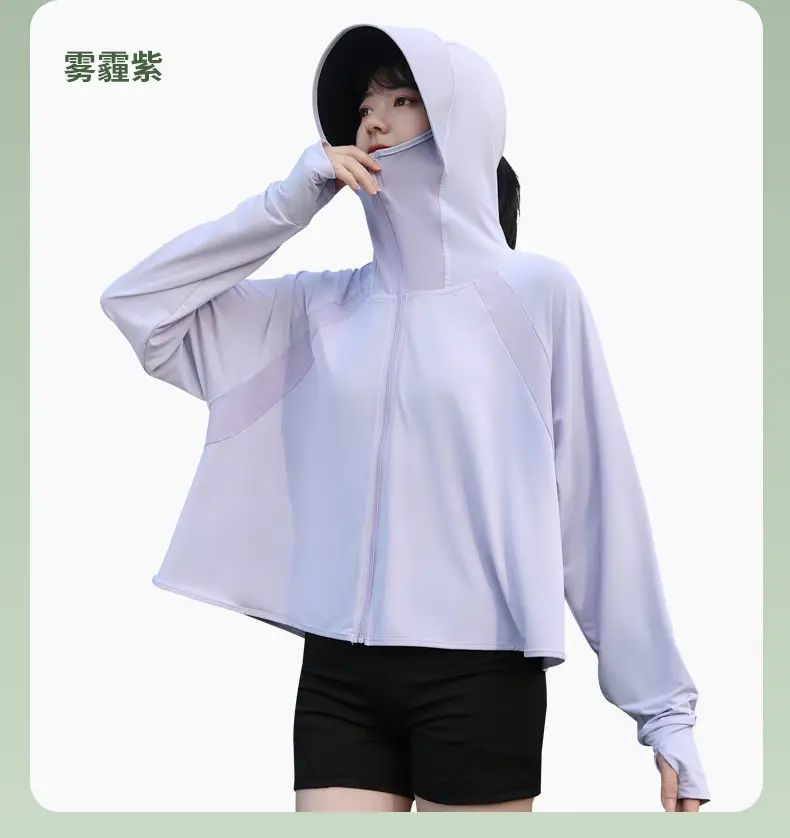 Women Sun Protection Jacket with Brim & Ice Silk — feature 27