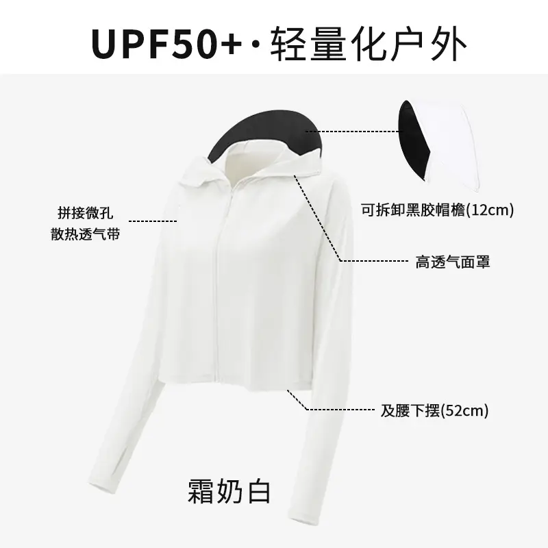 Women Sun Protection Jacket with Brim & Ice Silk