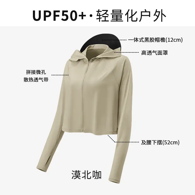 Women Sun Protection Jacket with Brim & Ice Silk