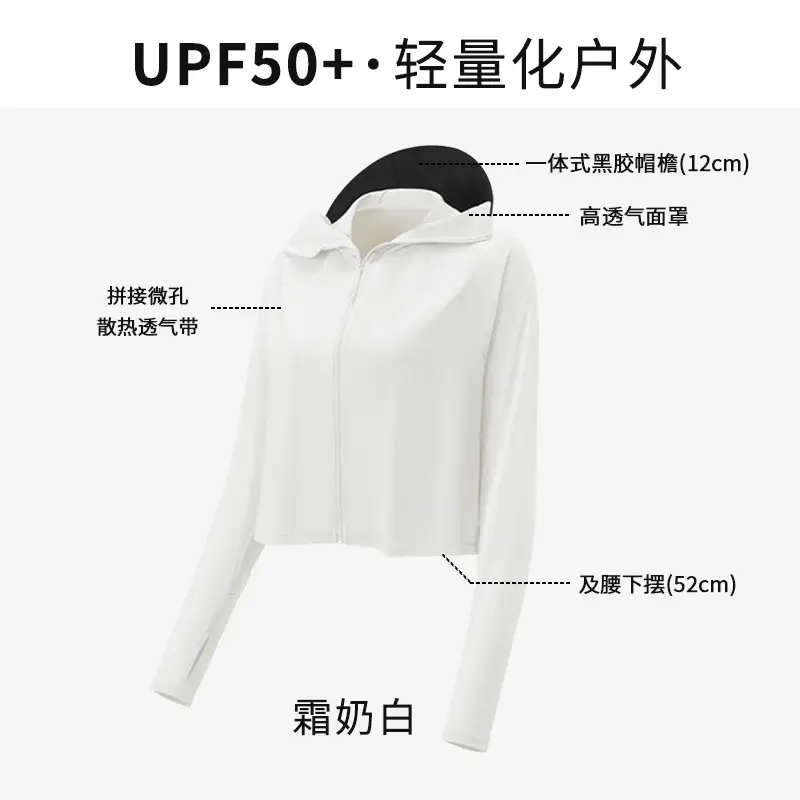 Women Sun Protection Jacket with Brim & Ice Silk