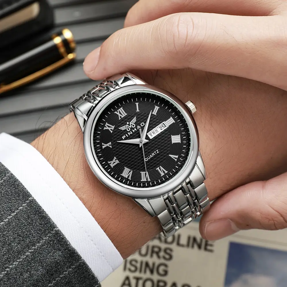 2023 Alloy Steel Roman Men's Watch 860mm - Image 5