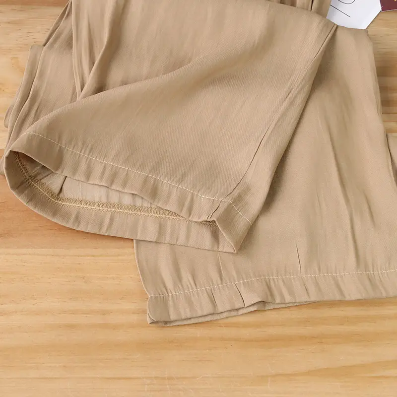 Women Ice Silk Wide Leg Pants Summer Cool Sun Protection — feature 16