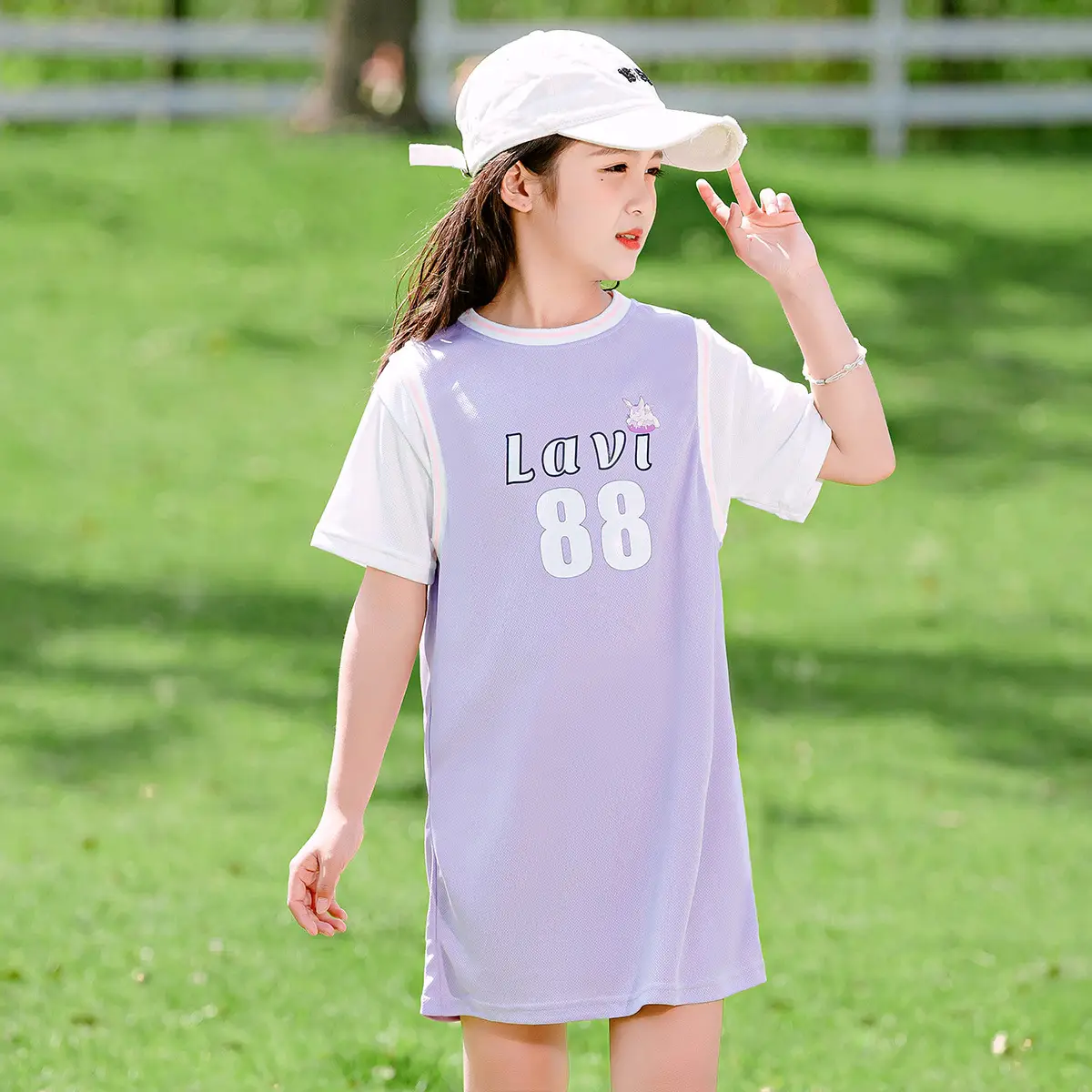 Lavi Pink Casual Summer Dress for Girls