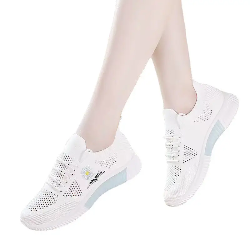 One-piece flying woven casual shoes fashion Sports women's shoes Korean style versatile shoes women's cross-border women's shoes wholesale