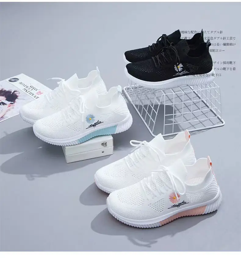One-piece flying woven casual shoes fashion Sports women's shoes Korean style versatile shoes women's cross-border women's shoes wholesale — feature 12