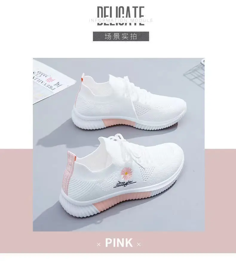 One-piece flying woven casual shoes fashion Sports women's shoes Korean style versatile shoes women's cross-border women's shoes wholesale — feature 14