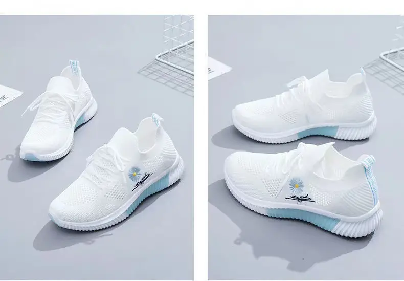 One-piece flying woven casual shoes fashion Sports women's shoes Korean style versatile shoes women's cross-border women's shoes wholesale — feature 4