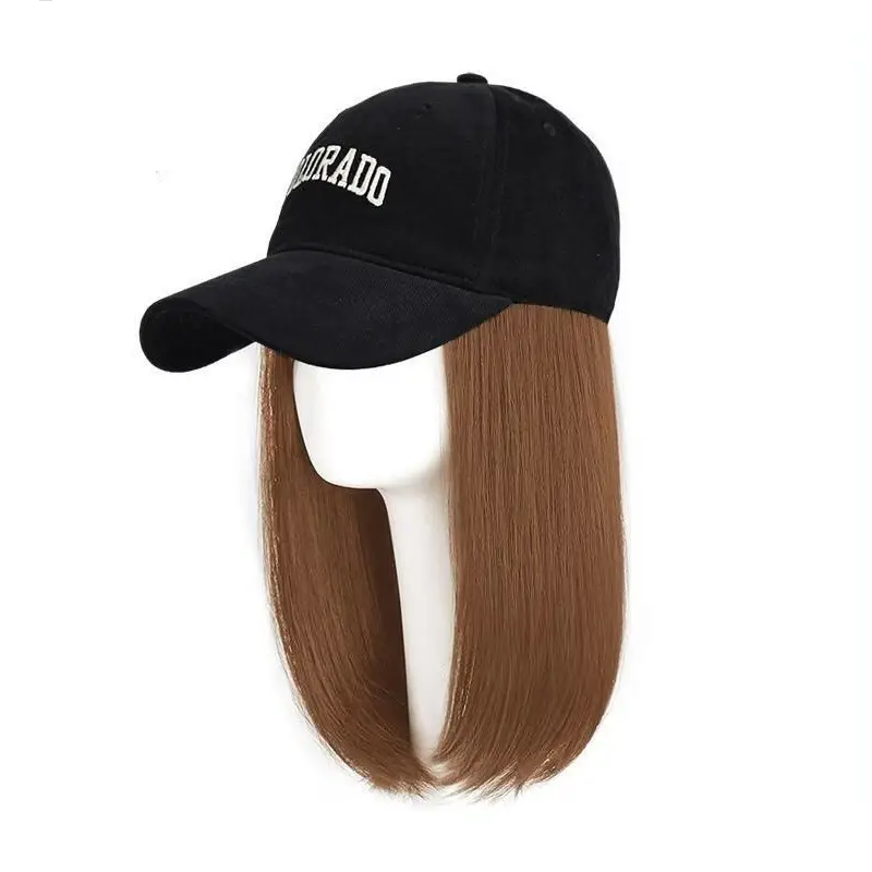 2026 Women's Hair Wig Hat with Inward Curls & Baseball Cap - Image 11