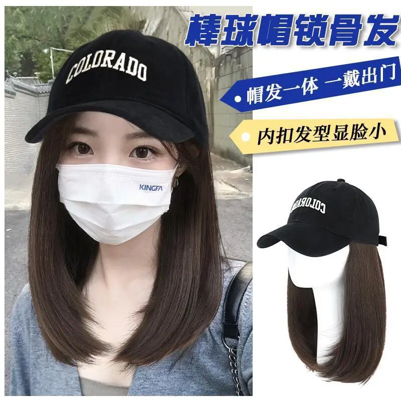 2026 Women's Hair Wig Hat with Inward Curls & Baseball Cap — feature 3