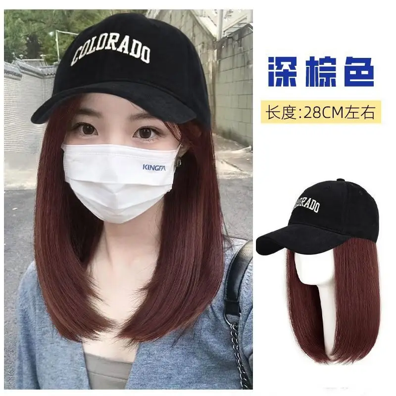 2026 Women's Hair Wig Hat with Inward Curls & Baseball Cap — feature 5