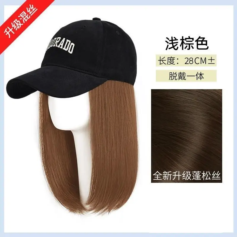 2026 Women's Hair Wig Hat with Inward Curls & Baseball Cap — feature 6