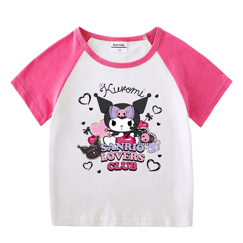 2023 Kids Summer Suit Black White Cartoon Short Sleeve - Image 18