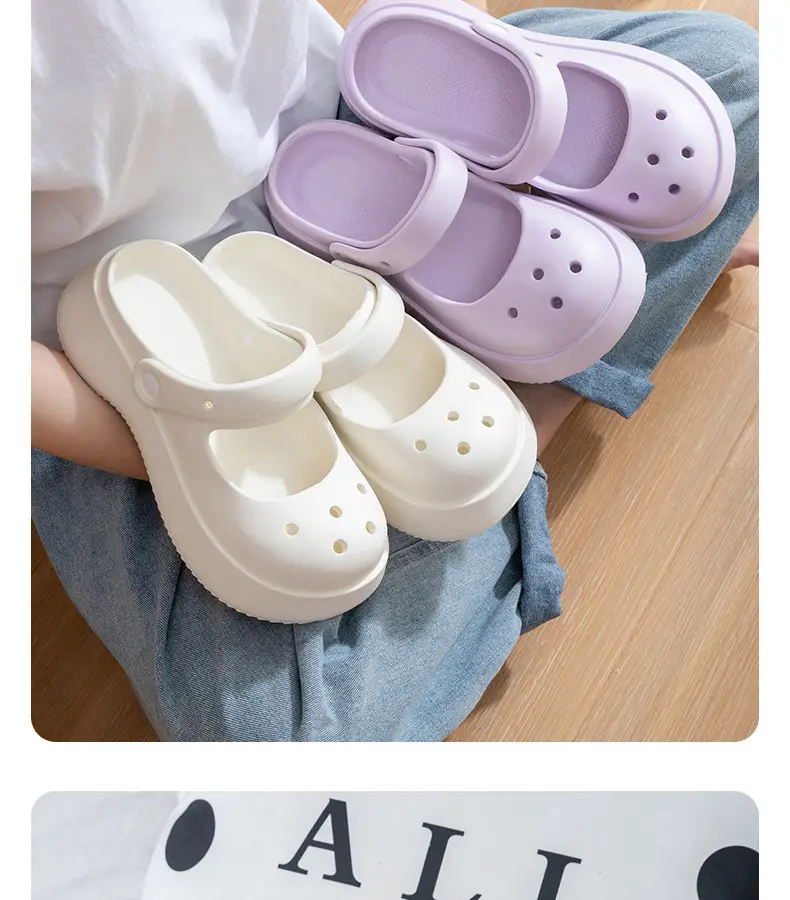 Women's Black Mesh Half Slippers 2024 Summer — feature 15