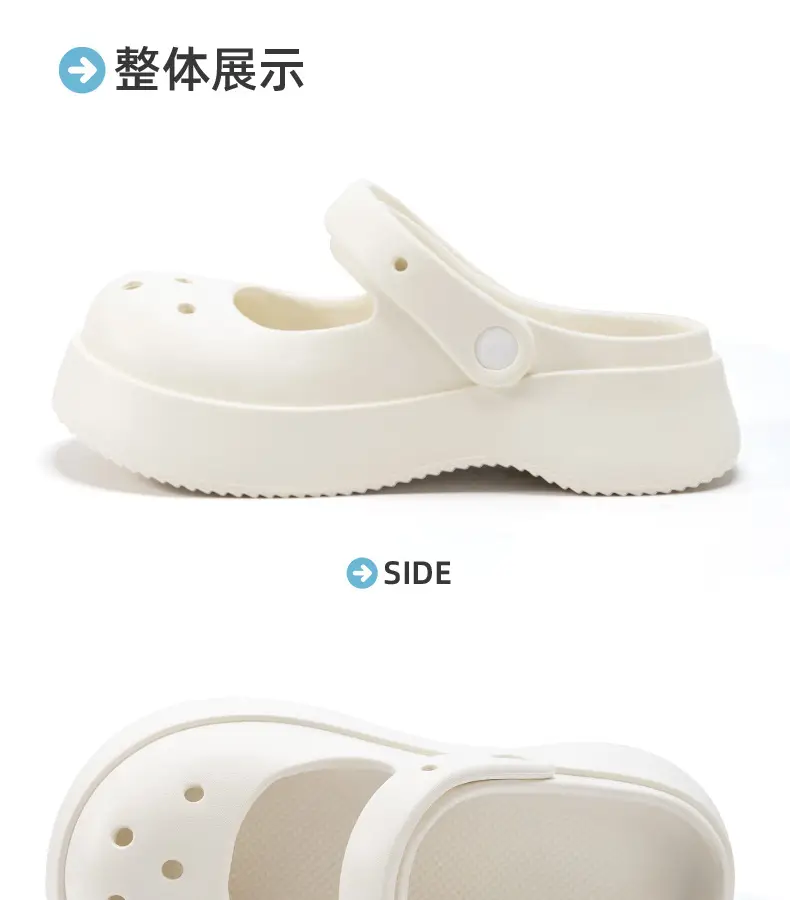 Women's Black Mesh Half Slippers 2024 Summer — feature 19