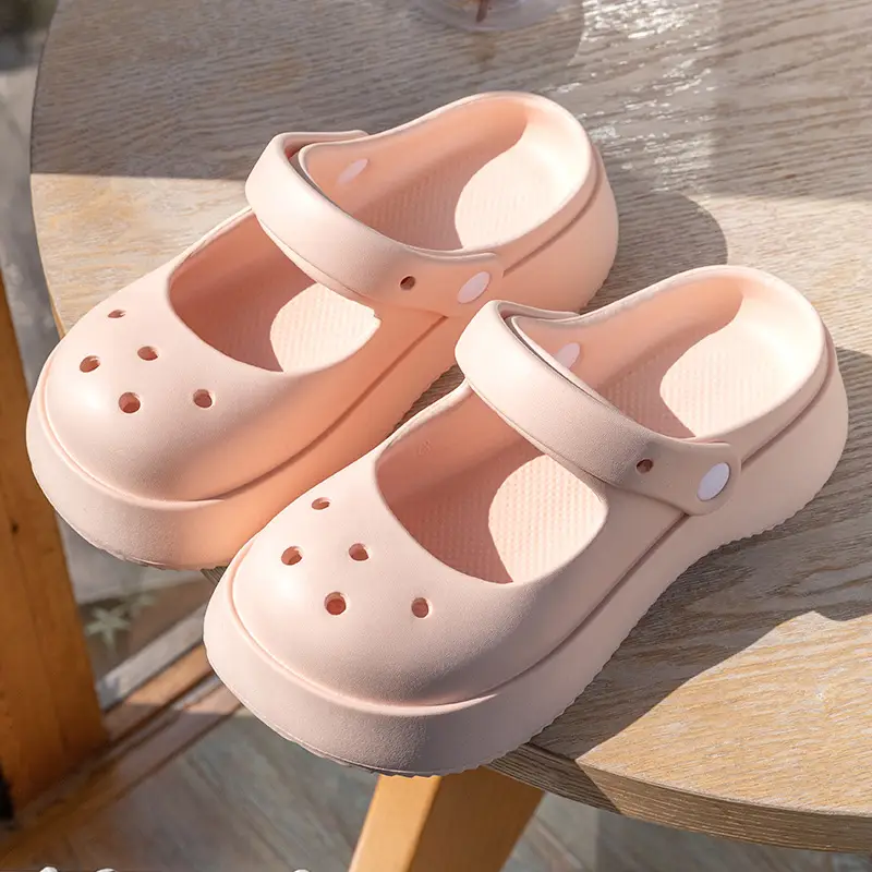 Women's Black Mesh Half Slippers 2024 Summer - Image 2