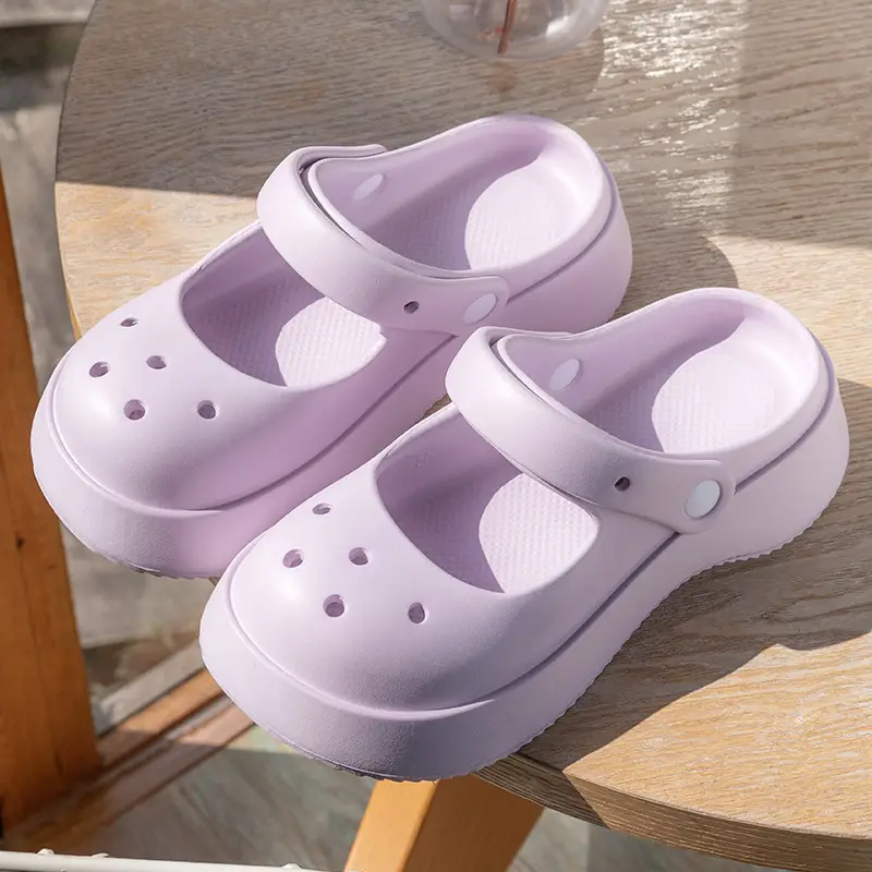 Women's Black Mesh Half Slippers 2024 Summer - Image 3