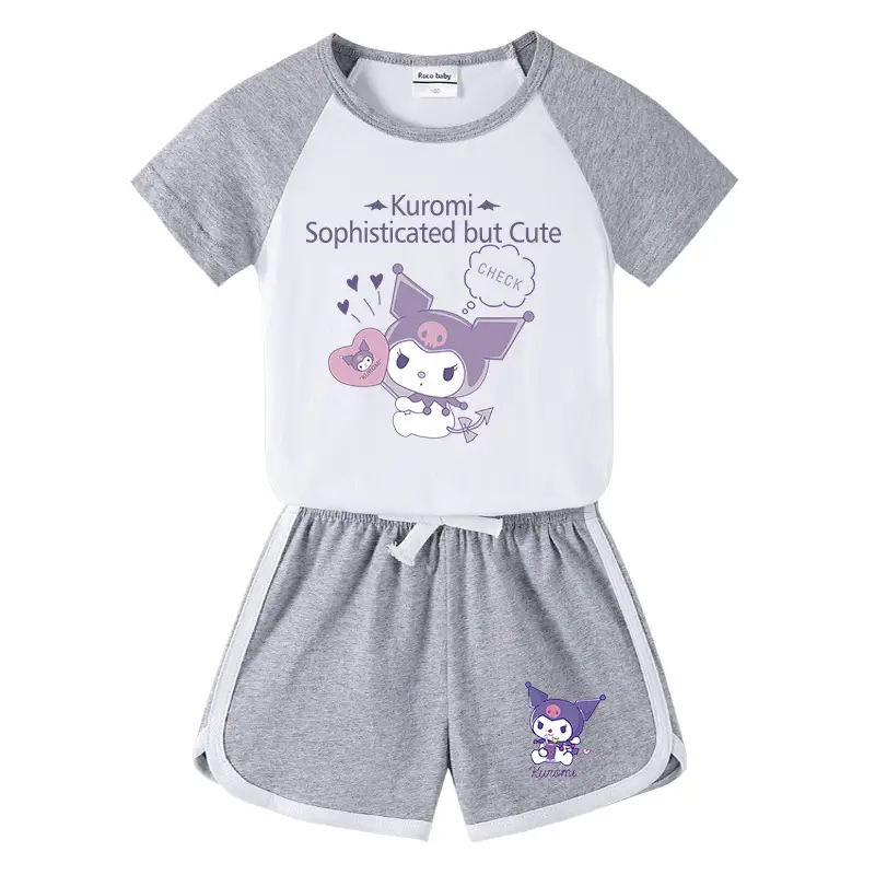 2023 Kids Purple Owl Shorts Set