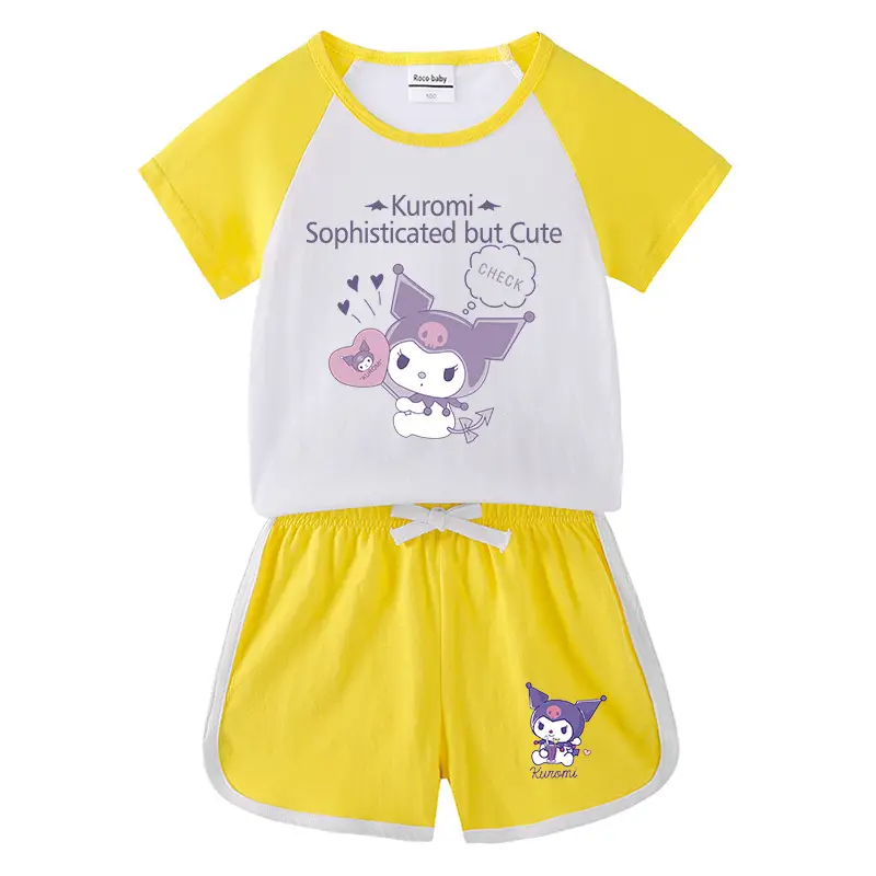 2023 Kids Purple Owl Shorts Set
