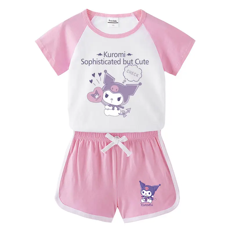 2023 Kids Purple Owl Shorts Set
