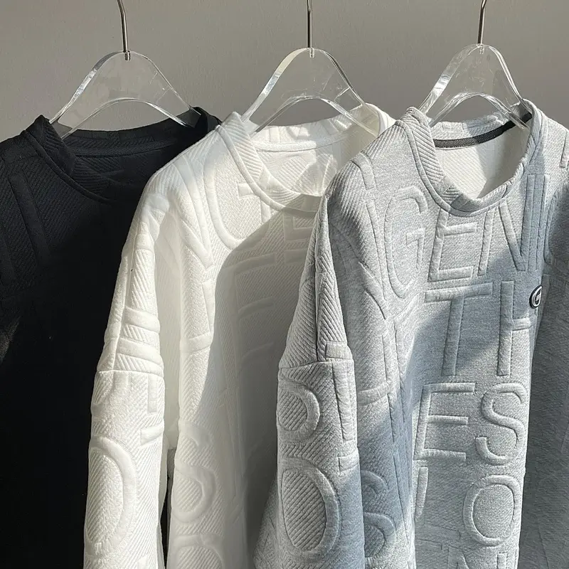 Men's White Printed Loose T-Shirt Summer 2023 - Image 4