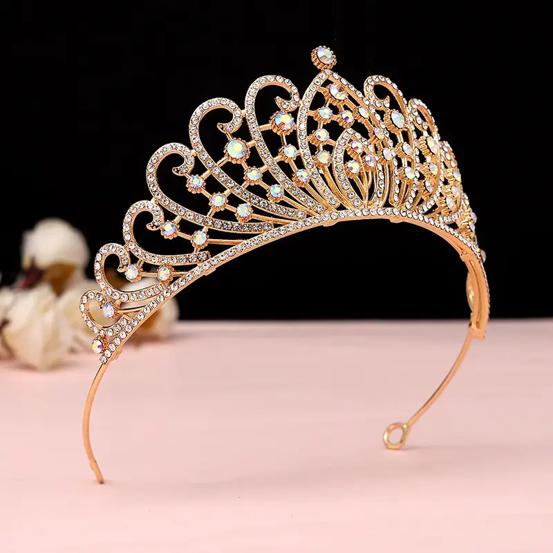 Luxury Crystal Korean Bridal Crown Bar for Girls — feature 10