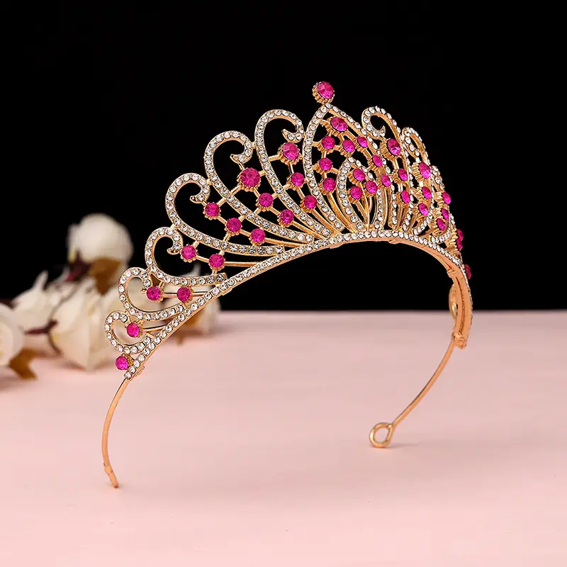 Luxury Crystal Korean Bridal Crown Bar for Girls — feature 16
