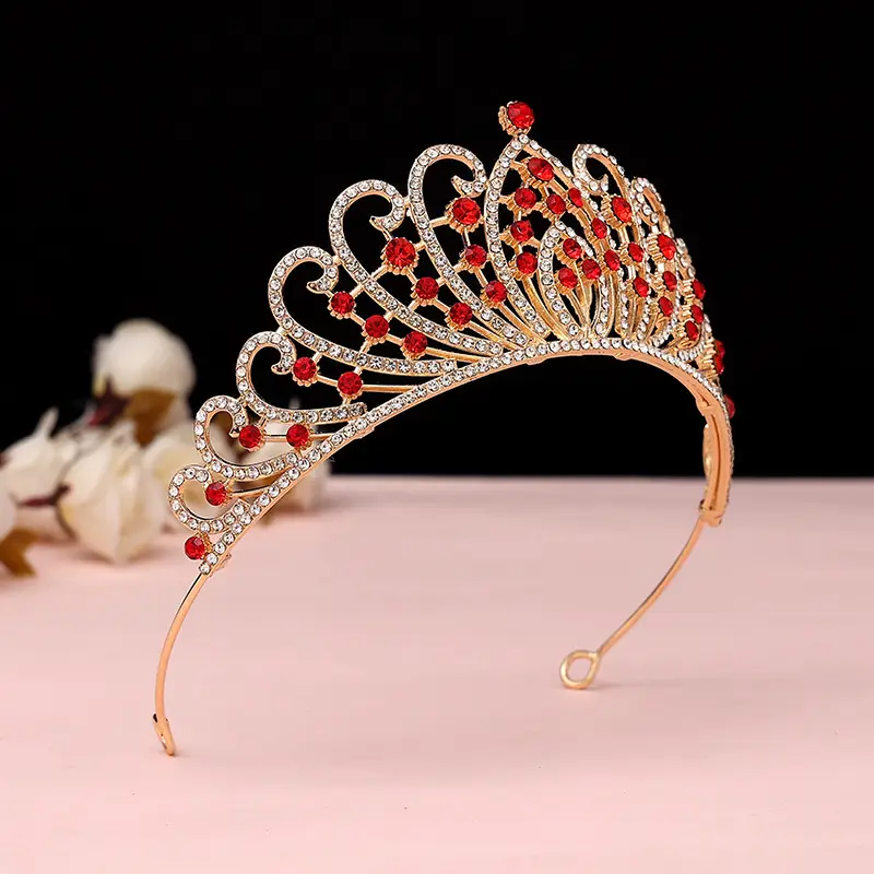 Luxury Crystal Korean Bridal Crown Bar for Girls — feature 19