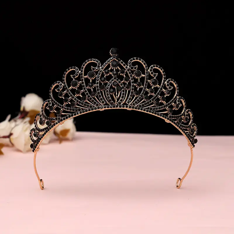 Luxury Crystal Korean Bridal Crown Bar for Girls — feature 2