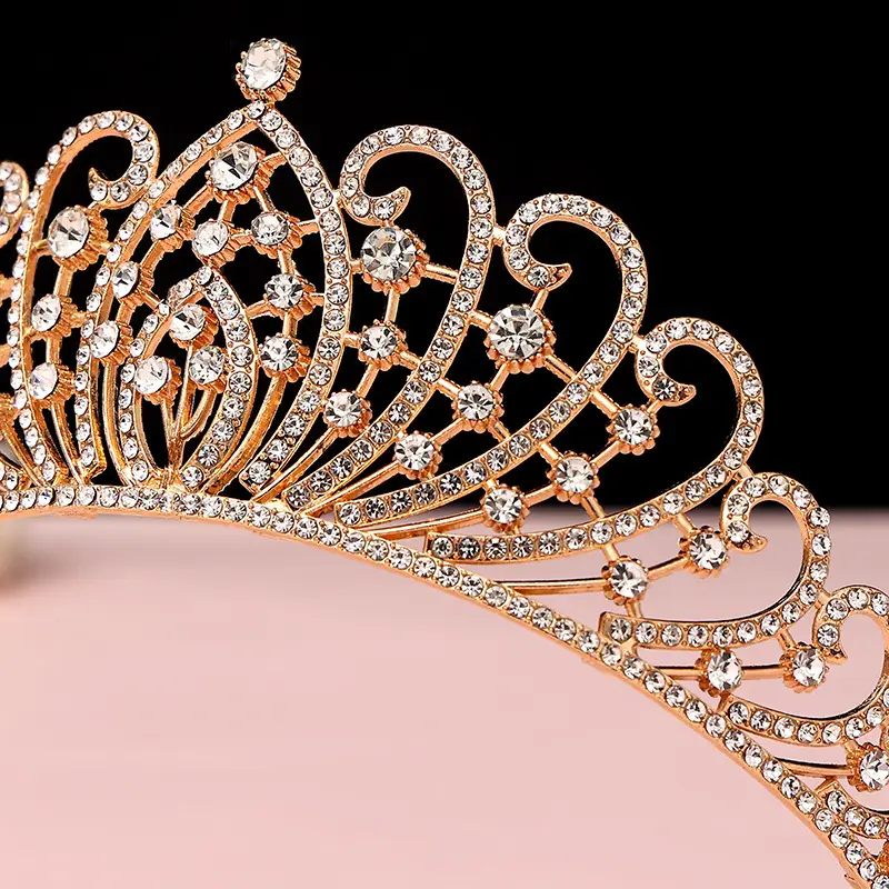 Luxury Crystal Korean Bridal Crown Bar for Girls — feature 21