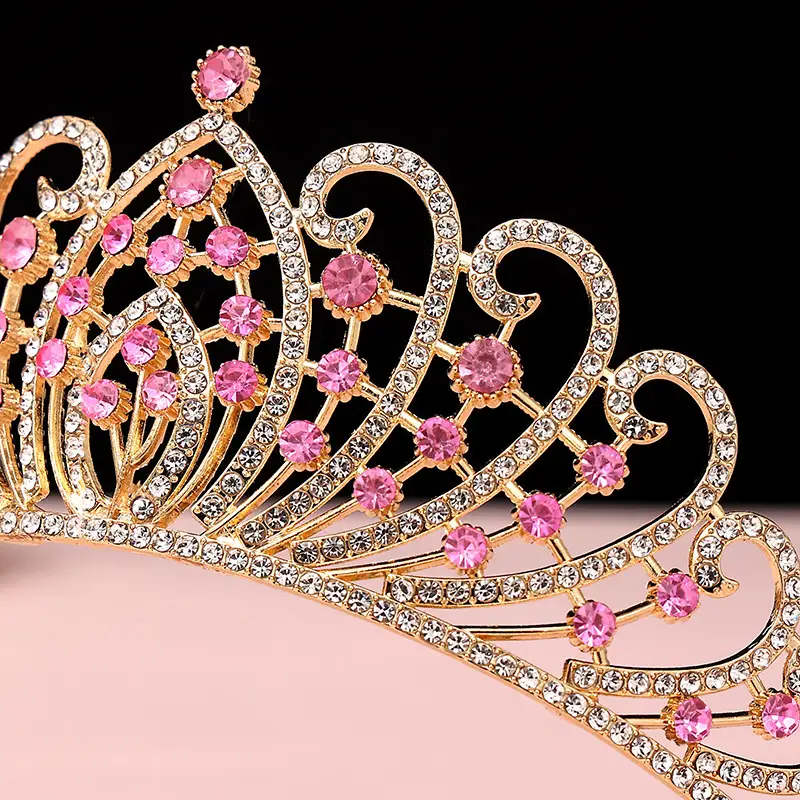 Luxury Crystal Korean Bridal Crown Bar for Girls — feature 24