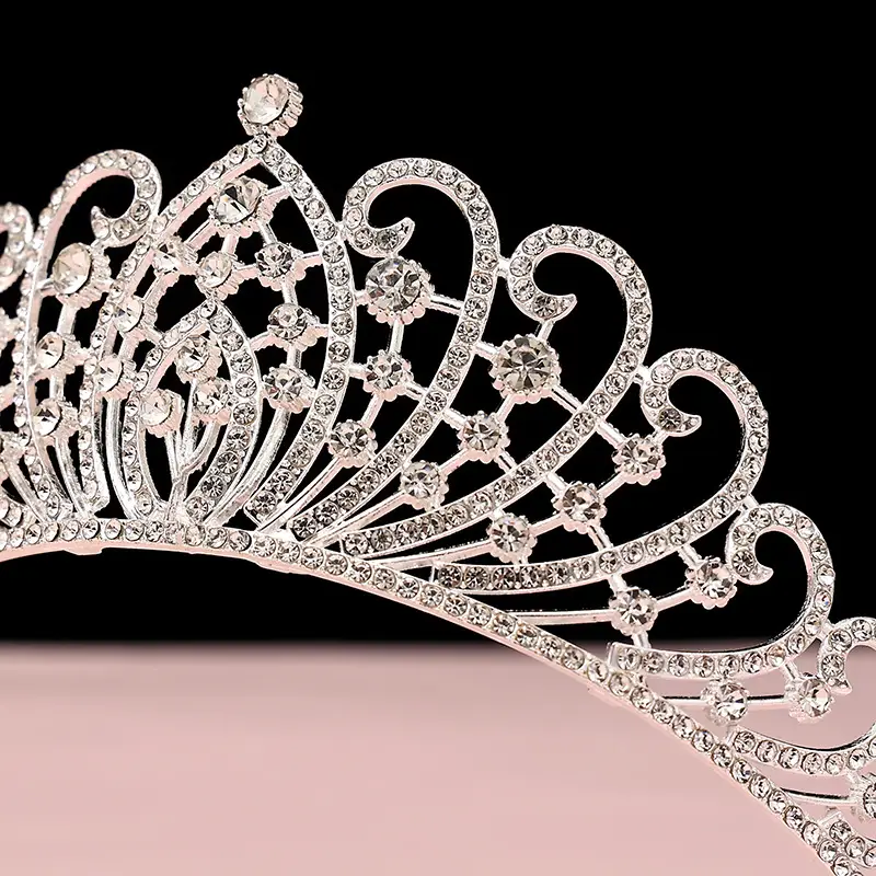 Luxury Crystal Korean Bridal Crown Bar for Girls — feature 27