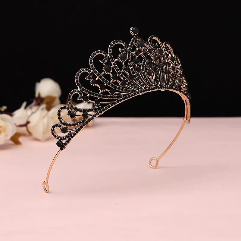 Luxury Crystal Korean Bridal Crown Bar for Girls — feature 4