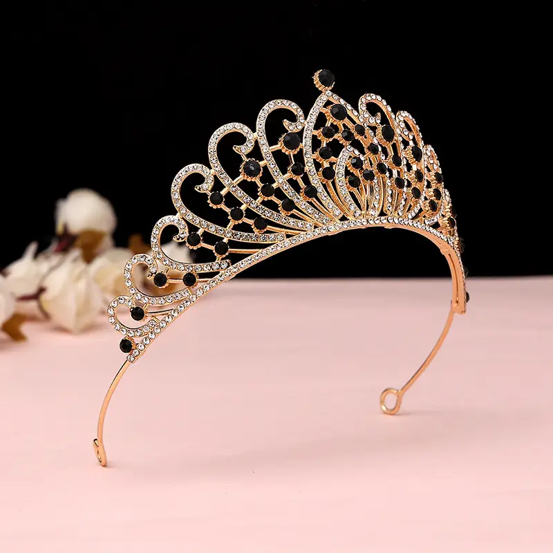 Luxury Crystal Korean Bridal Crown Bar for Girls — feature 7