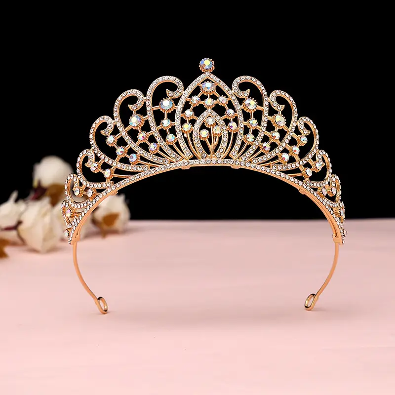 Luxury Crystal Korean Bridal Crown Bar for Girls — feature 8
