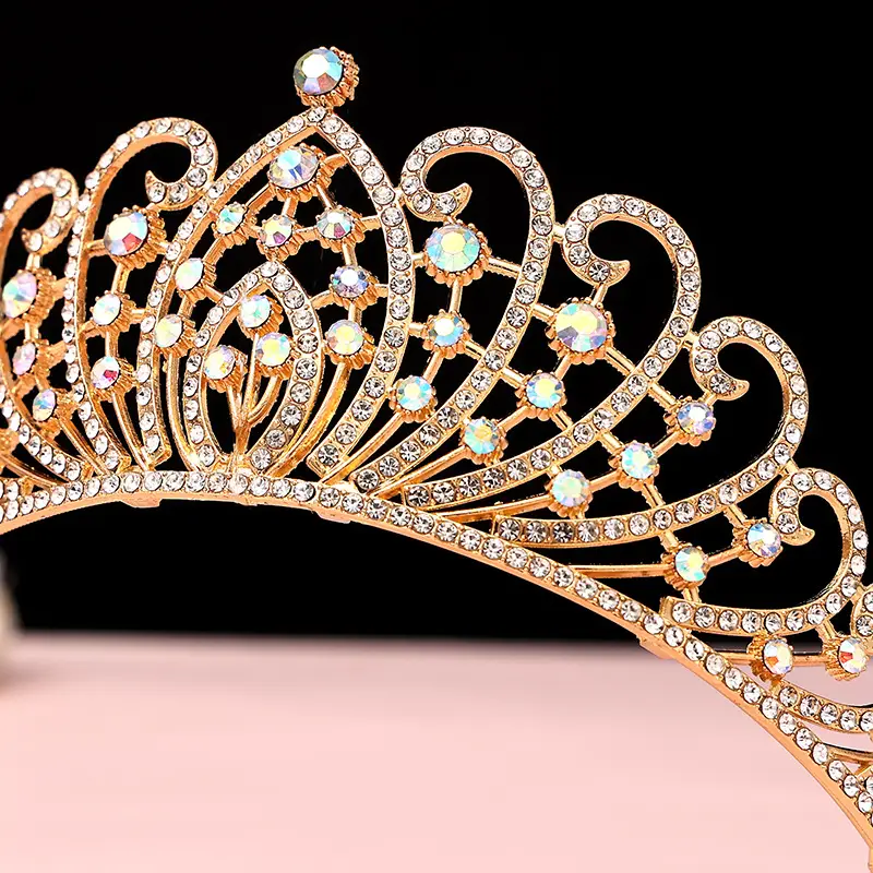 Luxury Crystal Korean Bridal Crown Bar for Girls — feature 9