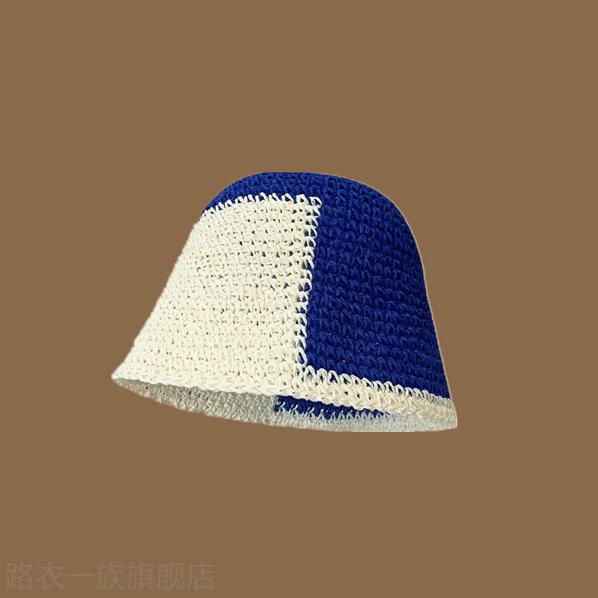 Women Straw Bow Cap Wide Brim Pink Letter - Image 16