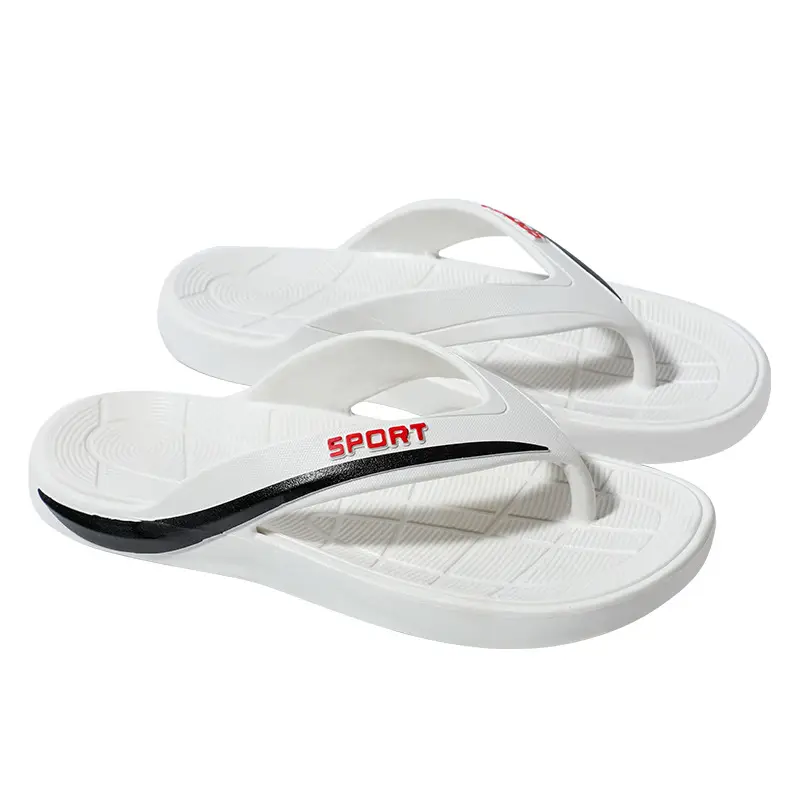Men's Black Mesh Flip Flops Summer Casual Sandals