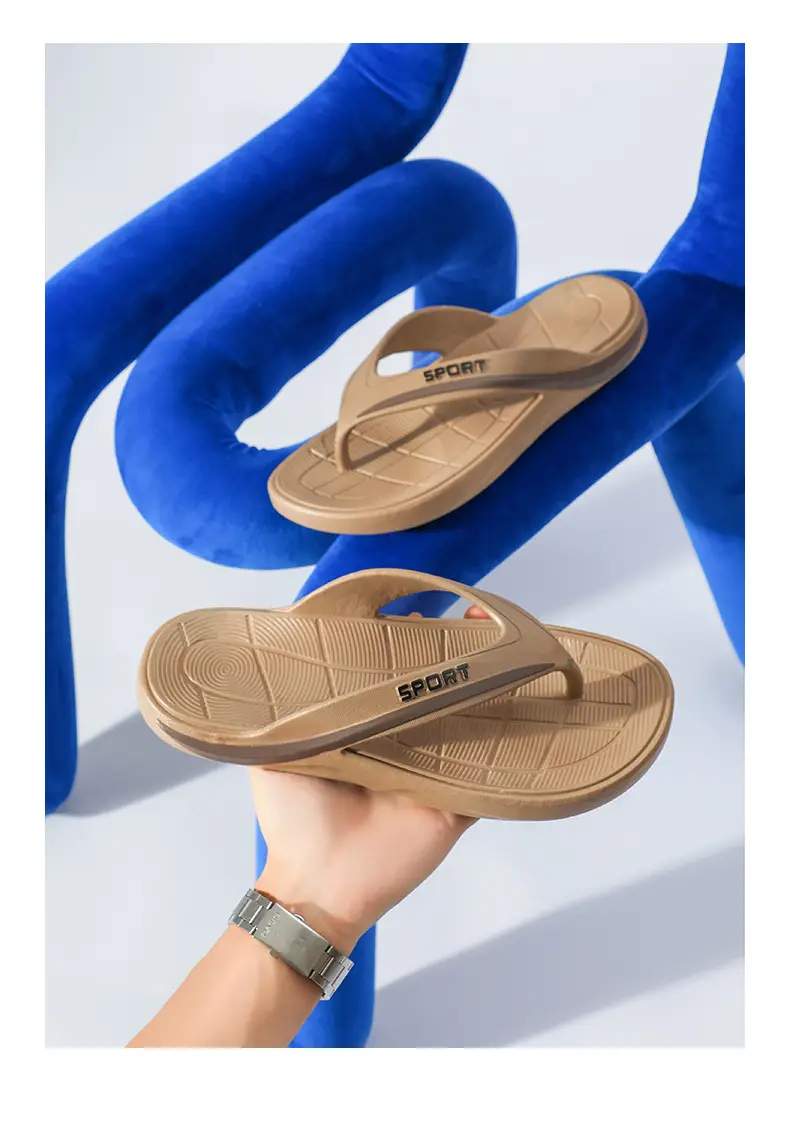 Men's Black Mesh Flip Flops Summer Casual Sandals — feature 18