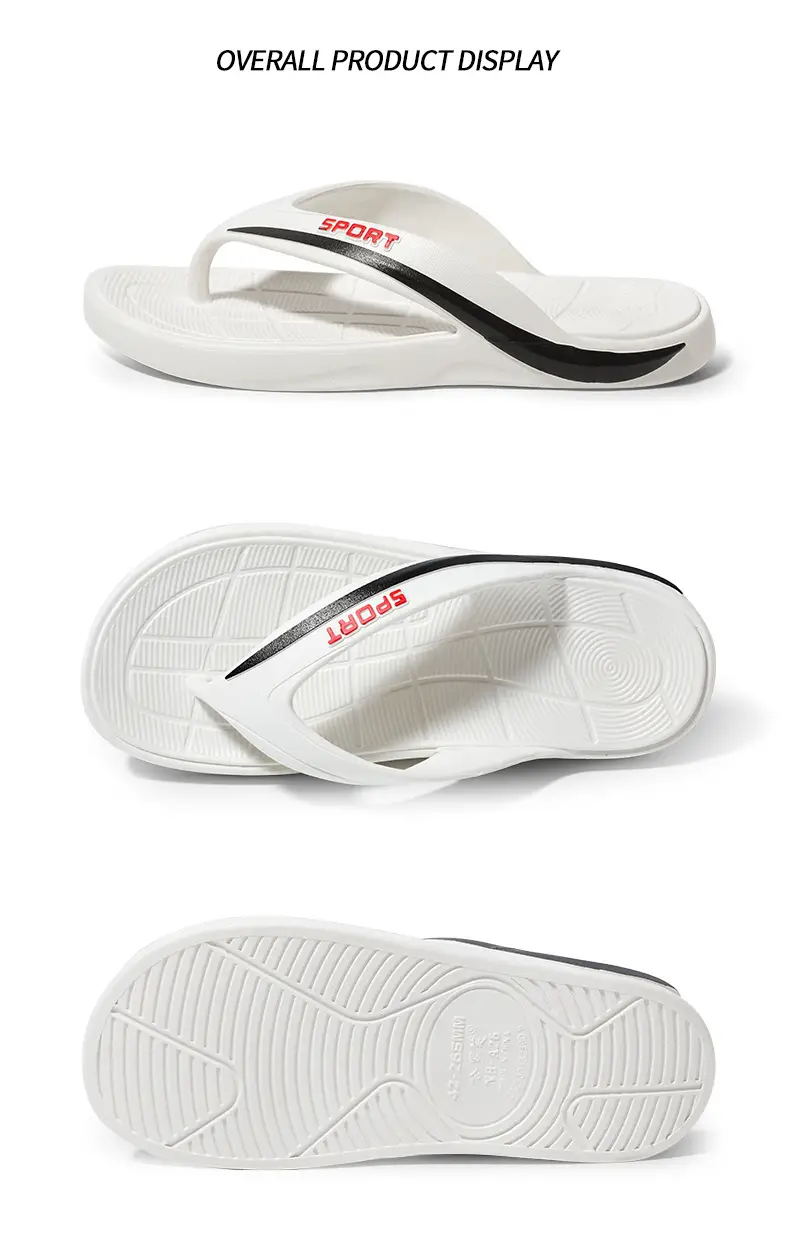Men's Black Mesh Flip Flops Summer Casual Sandals — feature 20