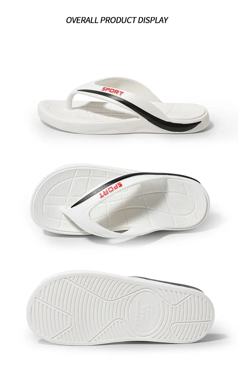 Men's Black Mesh Flip Flops Summer Casual Sandals — feature 23