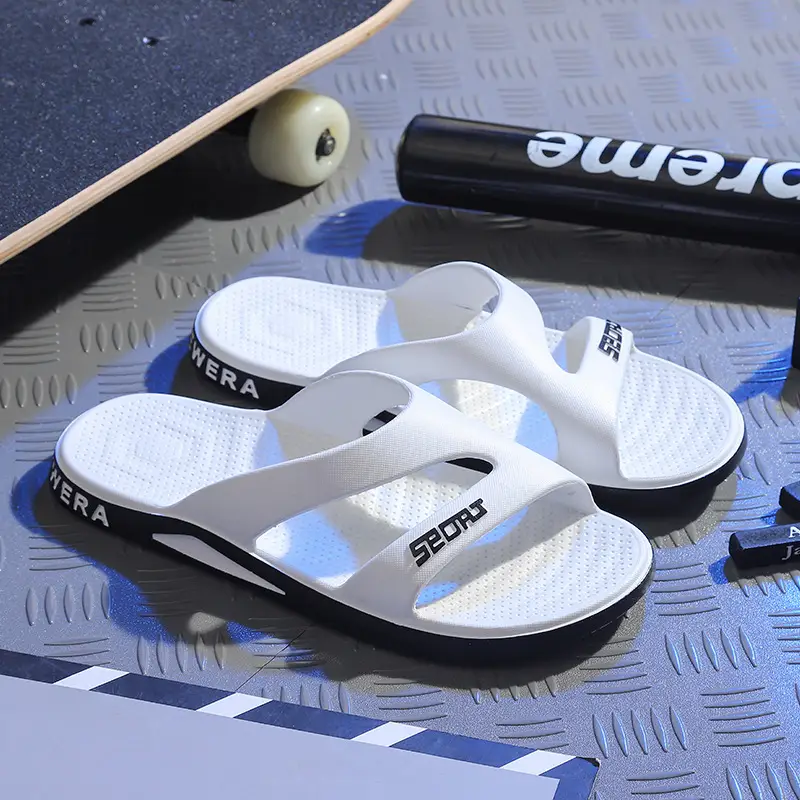 Men's Black Mesh Flip Flops Summer Casual Sandals